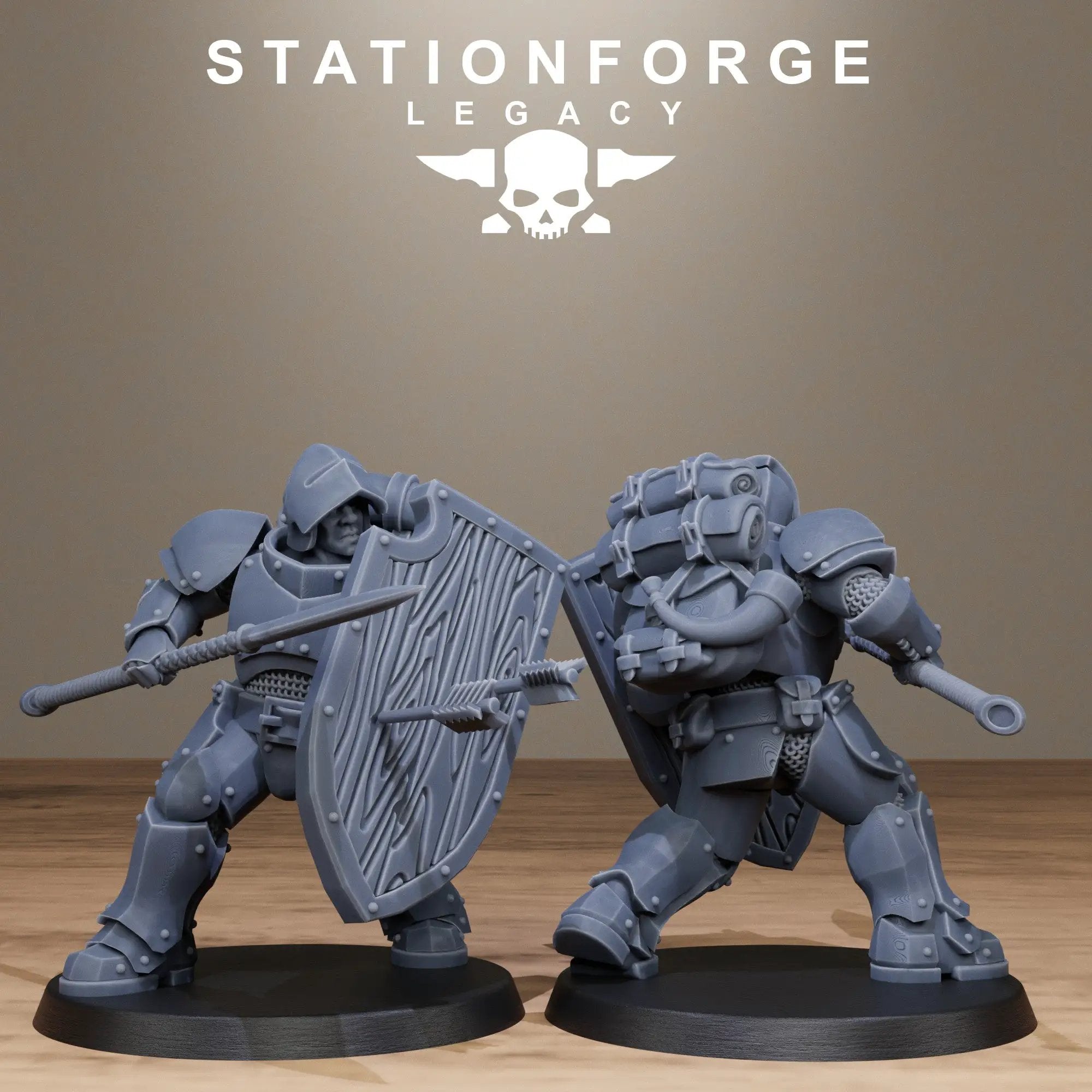 3D Printed Solaris Spearmen by Stationforge Miniatures by Last Hope Miniatures