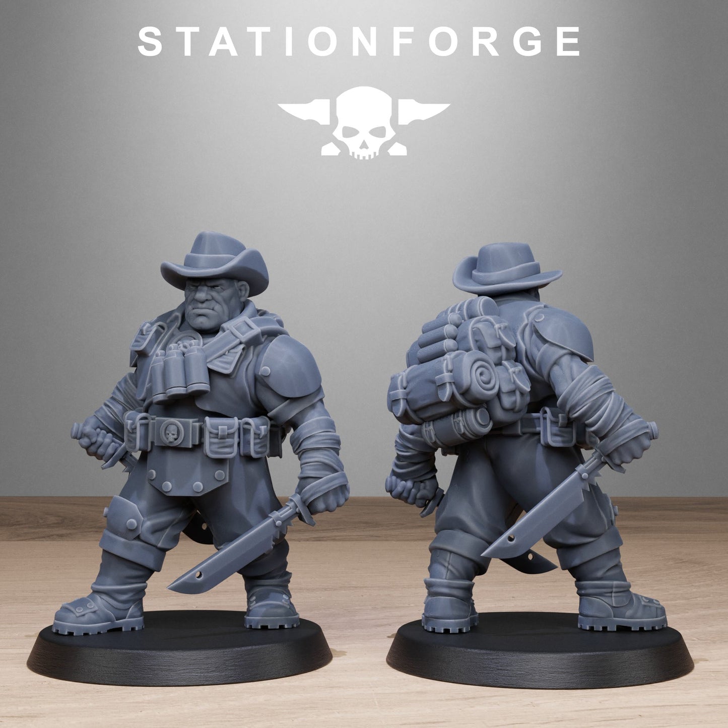 3D Printed GrimGuard Jungle Fighter Mutants x10 by StationForge Miniatures