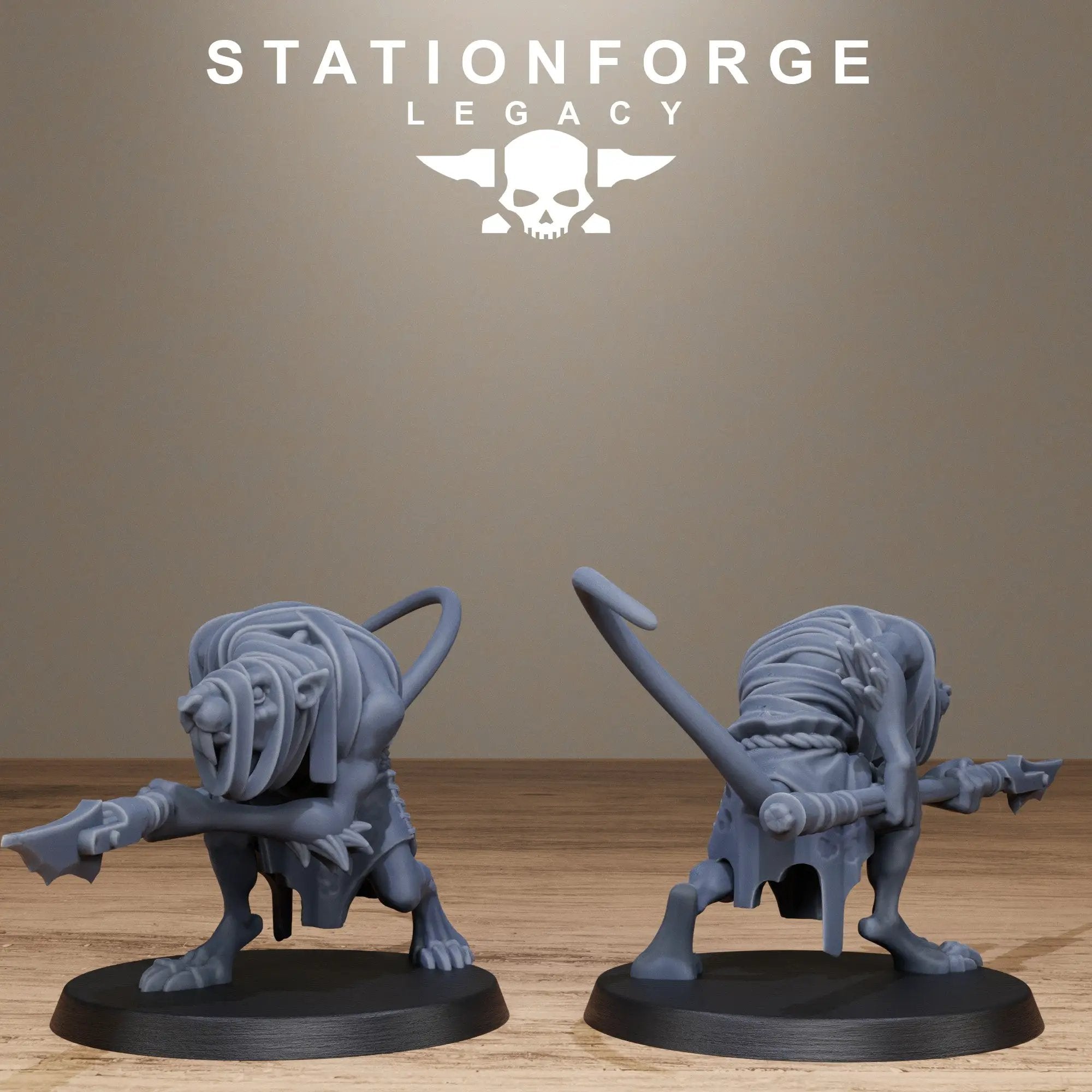 3D Printed Rotfang Melee Infantry by Stationforge Legacy Miniatures by Last Hope Miniatures
