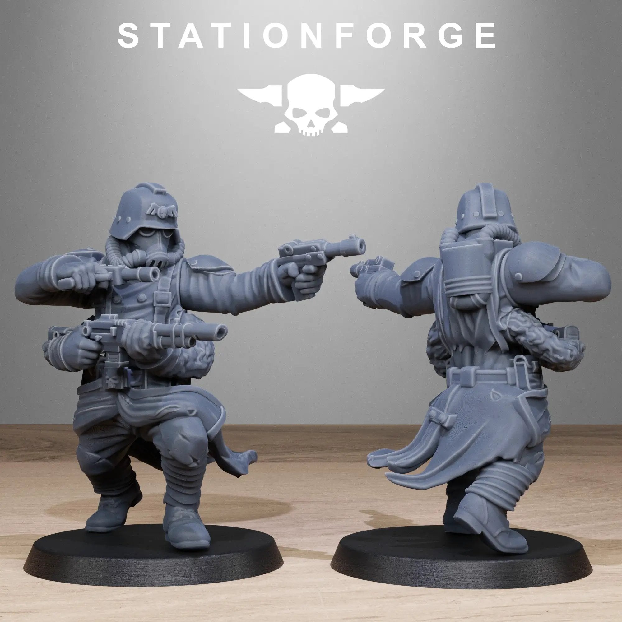 3D Printed Grimguard Radioactive Mutants by StationForge Miniatures by Last Hope Miniatures