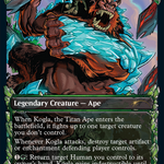 Kogla, the Titan Ape (SLD-1274) - Secret Lair Drop: (Showcase) Foil