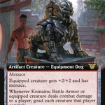 Komainu Battle Armor (NEC-060) - Neon Dynasty Commander: (Extended Art)