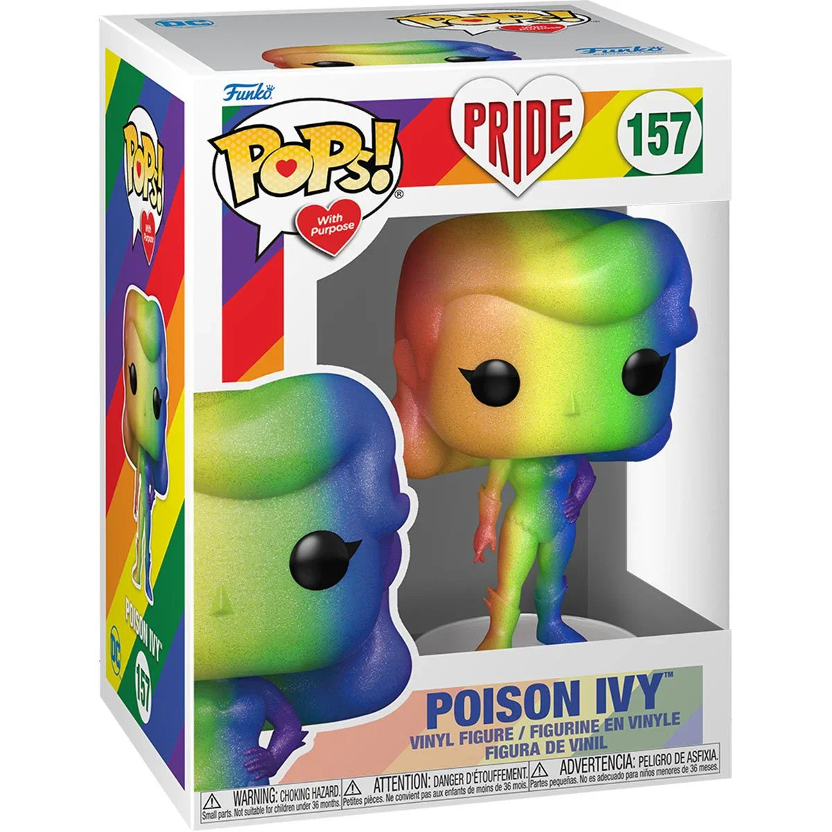 Pop! Heroes DC Pride Poison Ivy vinyl figure from THE MIGHTY HOBBY SHOP, showcasing vibrant colors and detailed character design.