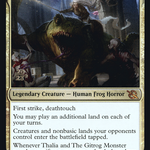 Thalia and The Gitrog Monster (PRE-255S) - March of the Machine Promos Foil