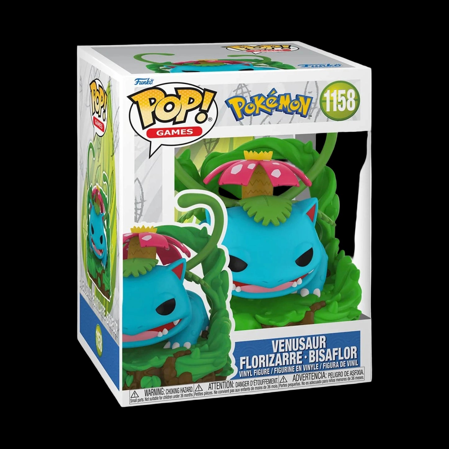 POKEMON VENUSAUR PREMIUM FUKO POP! VINYL FIGURE #1158 +PROTECTOR