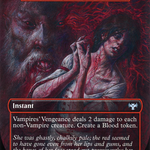 Vampires' Vengeance (VOW-339) - Innistrad: Crimson Vow / Mysterious Blood Illness (Borderless)