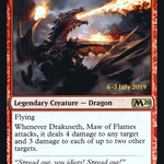 Drakuseth, Maw of Flames (PRE-136S) - Core Set 2020 Promos Foil