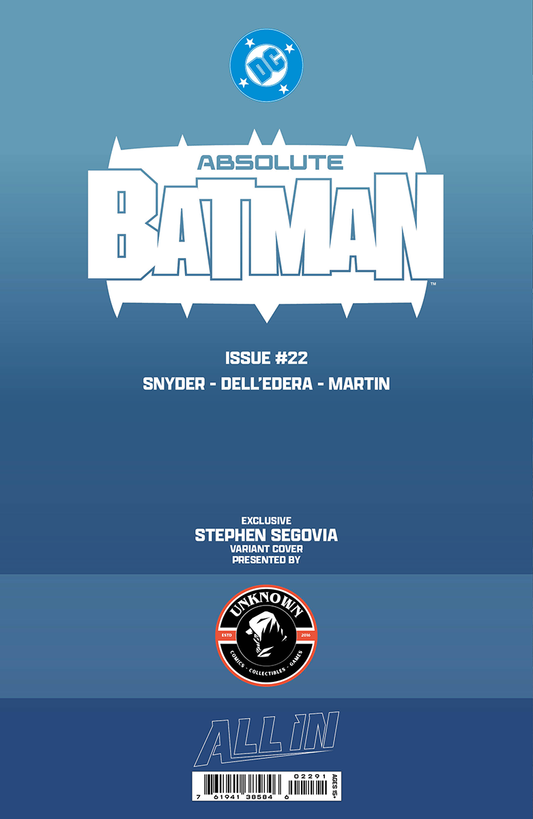 [FOIL] ABSOLUTE BATMAN #22 STEPHEN SEGOVIA EXCLUSIVE VIRGIN VAR (07/08/2026)