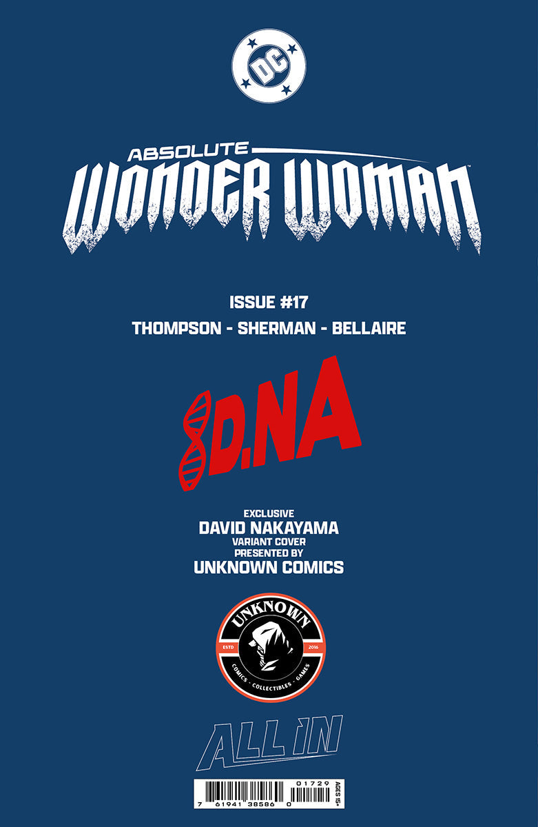 ABSOLUTE WONDER WOMAN #17 DAVID NAKAYAMA Megacon 2026 EXCLUSIVE VIRGIN VAR (02/25/2026) by Unknown Comic Books