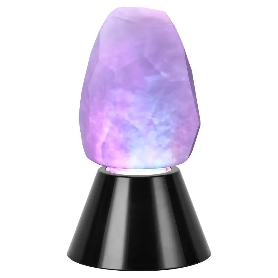 Tabletop crystal light with decorative crystal accents from Enhance by THE MIGHTY HOBBY SHOP, displayed on a wooden surface.