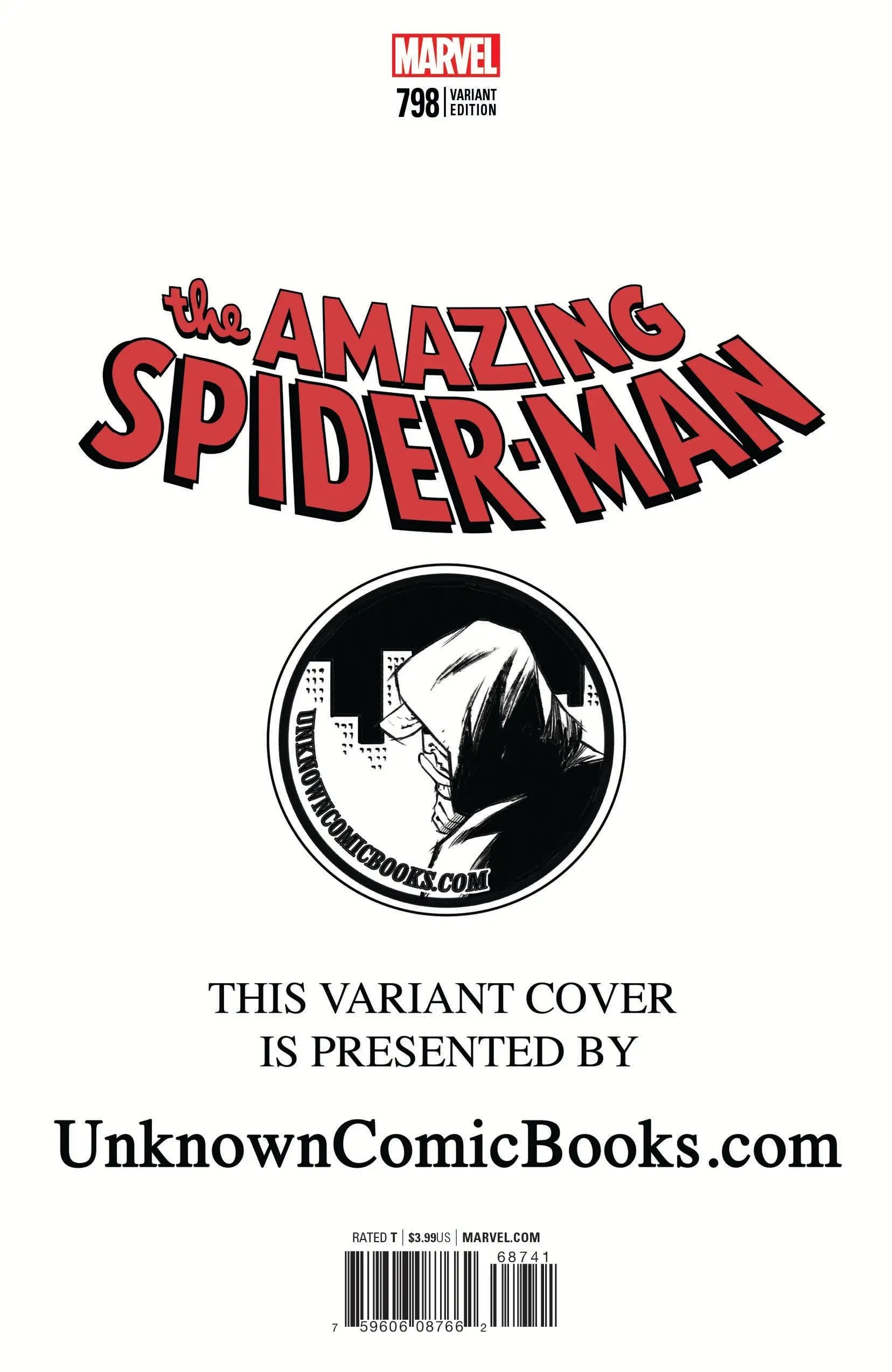 Amazing Spider-Man #798 Unknown Comic Books Virgin Exclusive Dodson Venom 30Th Var Leg 4/4/2018 by Unknown Comic Books