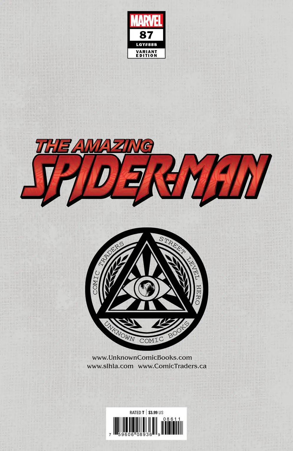 Amazing Spider-Man #87 Unknown Comics Gabriele Dell'Otto Exclusive Var (01/26/2022) by Unknown Comic Books