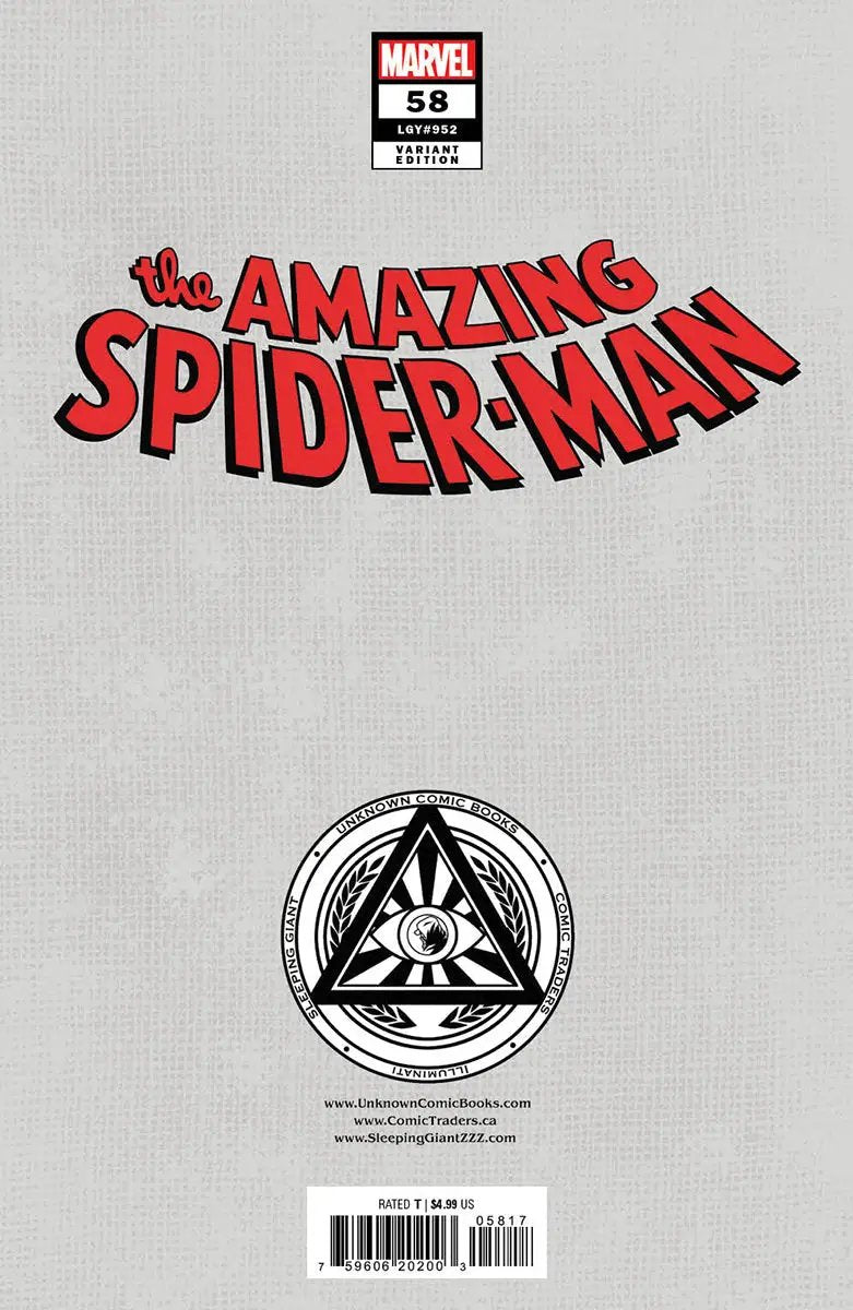 Amazing Spider-Man #58 Unknown Comics Exclusive Gabriele Dell'Otto Var (09/25/2024) by Unknown Comic Books