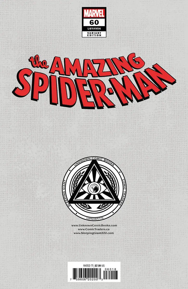 Amazing Spider-Man #60 Unknown Comics Gabriele Dell'Otto Exclusive Var (10/30/2024) by Unknown Comic Books