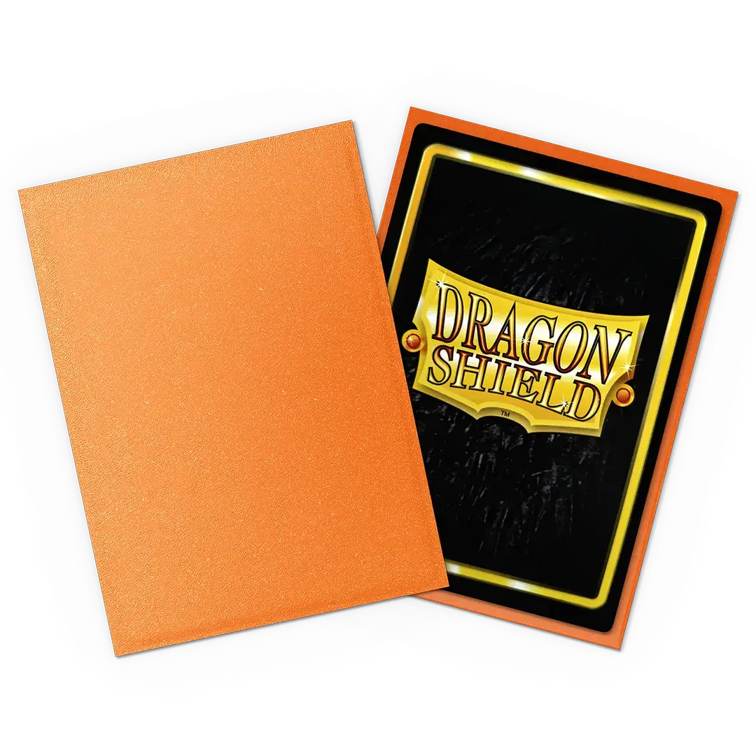 Matte amber sleeves in standard size from THE MIGHTY HOBBY SHOP, featuring smooth, matte finish ideal for model customization.