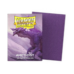 Amethyst matte sleeves in standard size, designed for trading cards, by THE MIGHTY HOBBY SHOP, shown in a close-up image.