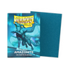 Matte Dragon Shield sleeve featuring Amazonite design by THE MIGHTY HOBBY SHOP, with sparkles and a flat box style.
