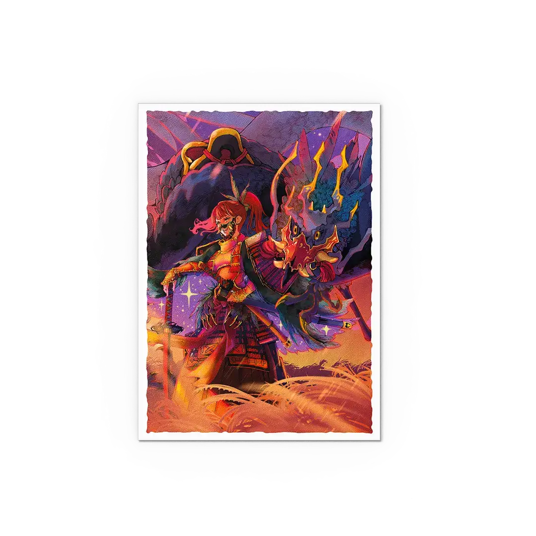 Matte art sleeves in standard size from THE MIGHTY HOBBY SHOP, designed for protecting trading cards, with a sleek matte finish.