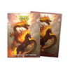 Matte dual art sleeves featuring the Fire Horse 2026 design, compatible with trading card games, by THE MIGHTY HOBBY SHOP.
