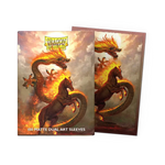 Matte dual art sleeves featuring the Fire Horse 2026 design, compatible with trading card games, by THE MIGHTY HOBBY SHOP.