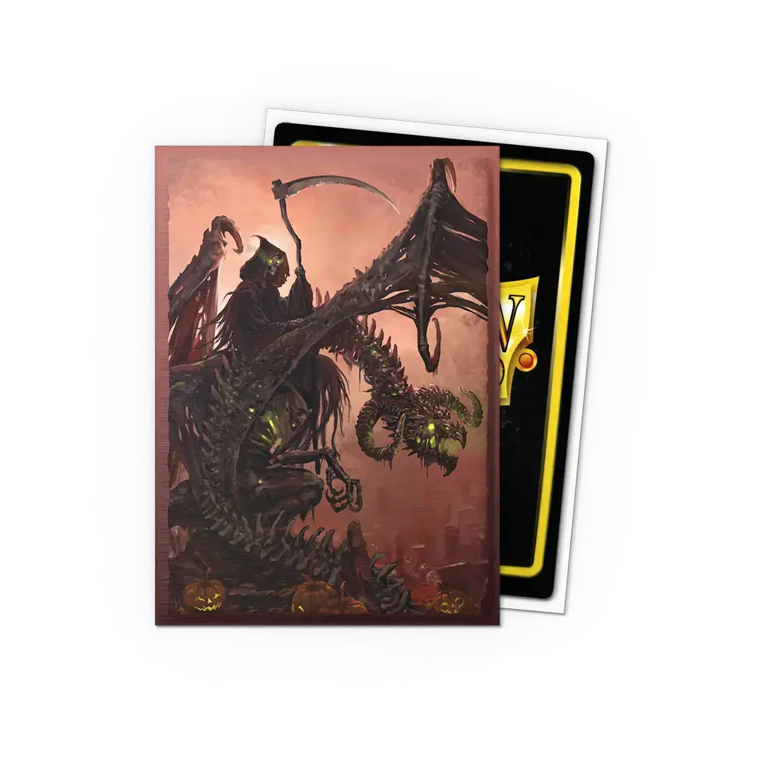Brushed art sleeves for Halloween 2025 by THE MIGHTY HOBBY SHOP, featuring detailed, textured sleeve designs for collectible figures.