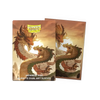 Japanese size Wood Snake 2025 matte dual art sleeves by THE MIGHTY HOBBY SHOP, featuring detailed snake design on card sleeves.