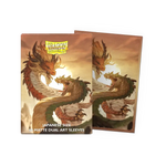Japanese size Wood Snake 2025 matte dual art sleeves by THE MIGHTY HOBBY SHOP, featuring detailed snake design on card sleeves.