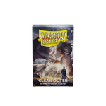 Clear matte outer sleeves for trading cards, designed by THE MIGHTY HOBBY SHOP, shown in a close-up image.