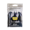 Black thick inner sleeves for card protection, designed for perfect fit by THE MIGHTY HOBBY SHOP, shown in the image.