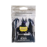 Black thick inner sleeves for card protection, designed for perfect fit by THE MIGHTY HOBBY SHOP, shown in the image.