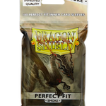 Smoke-colored Toploading Perfect Fit Sleeves for trading cards, designed for secure protection and easy insertion.