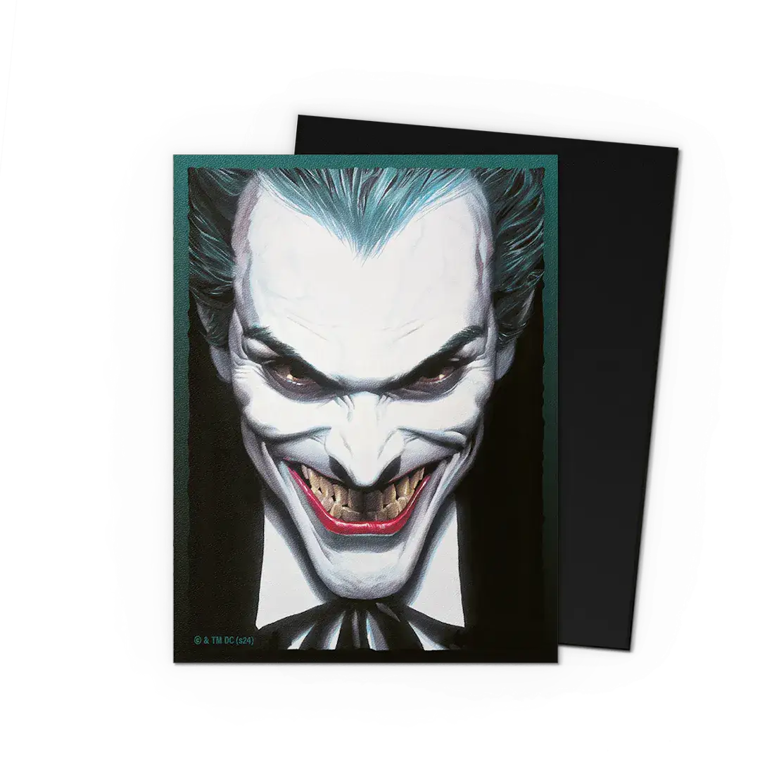 Matte dual sleeves for standard size trading cards featuring The Joker from Series No. 5 by The Mighty Hobby Shop