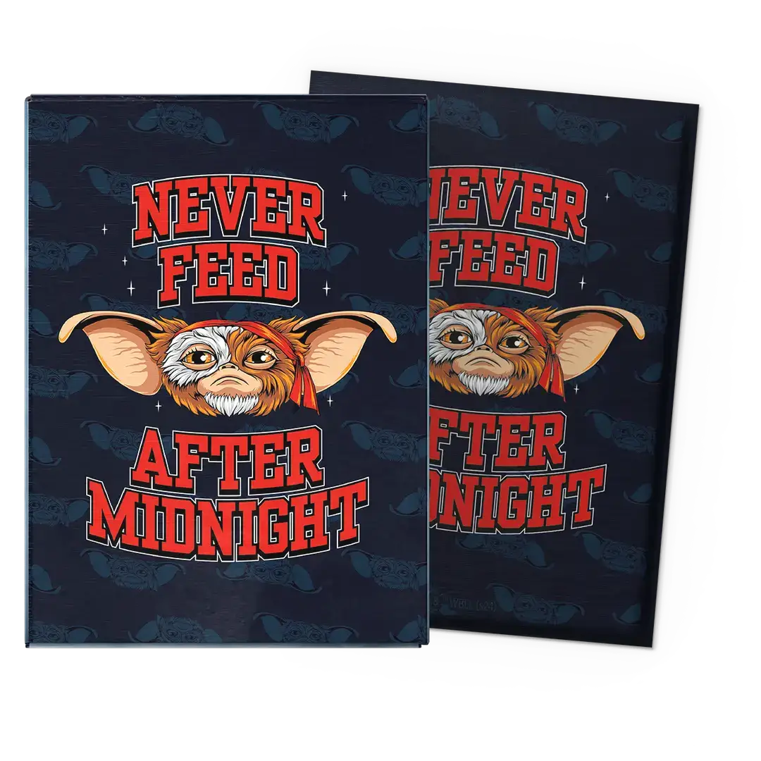 Brushed art sleeved plush toy of Gizmo from Gremlins, standard size, by THE MIGHTY HOBBY SHOP, showing detailed plush fabric and design.