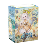 Matte art sleeves featuring Guo Jia from Grand Archive, standard size, with detailed character artwork for collectible card protection.