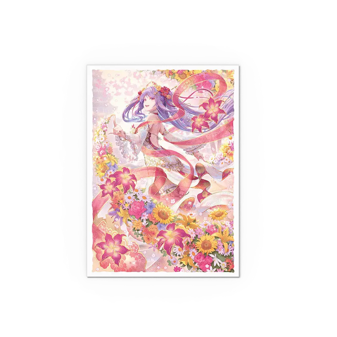 Grand Archive Diao Chan Idyll Corsage figure with matte art sleeves, standard size, detailed costume and elegant design.