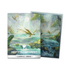 Misty Rainforest matte dual art sleeves from the Landfall Series featuring vibrant rainforest artwork, designed for collectible card protection.