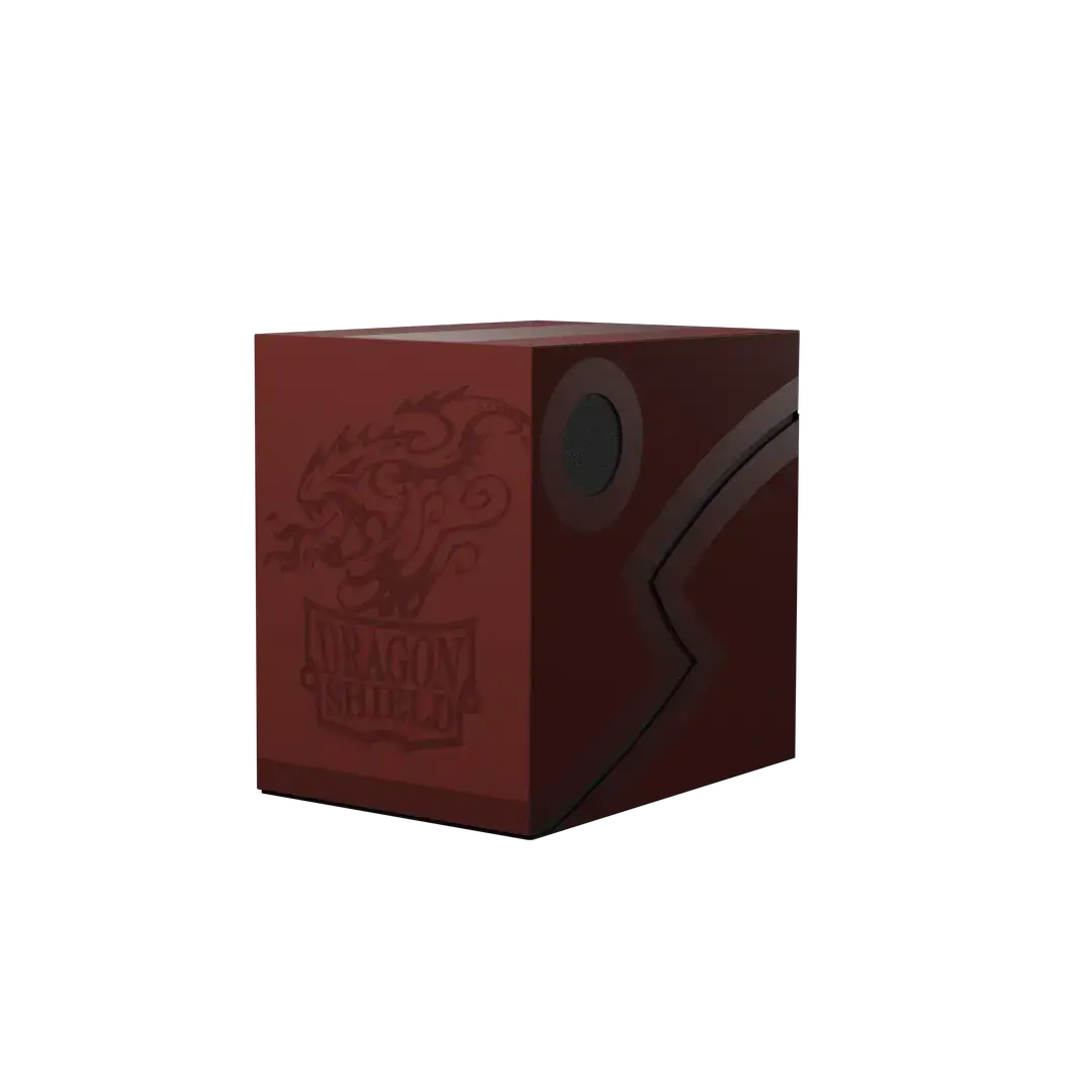 Blood Red Double Shell armor piece from THE MIGHTY HOBBY SHOP, showing detailed, glossy plastic shell with intricate design.