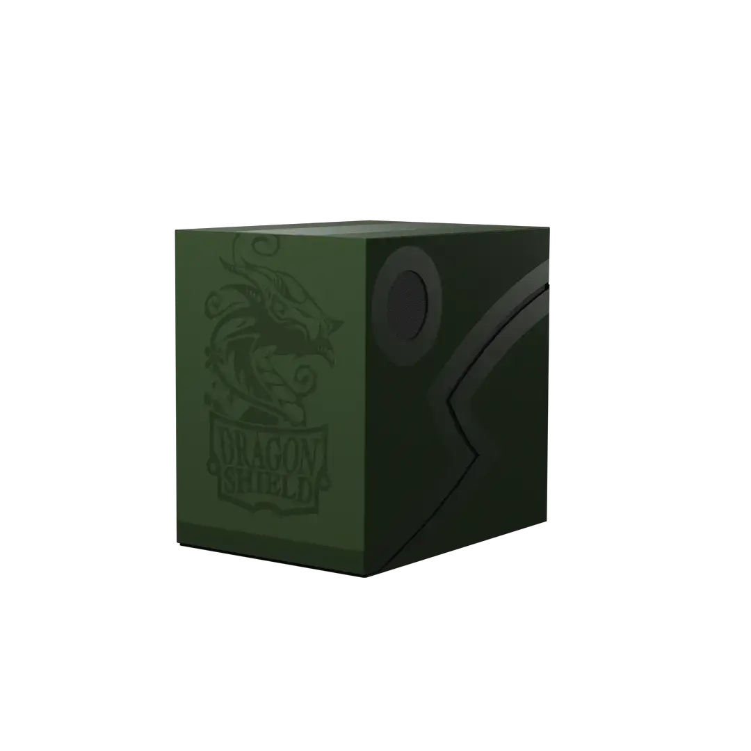 Forest green double shell backpack from THE MIGHTY HOBBY SHOP with sturdy design and multiple compartments.