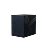 Dark blue double shell with intricate design, crafted by THE MIGHTY HOBBY SHOP, shown from a front angle.