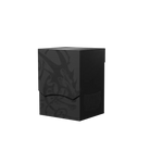 Shadow black Dragon Shield deck shell by THE MIGHTY HOBBY SHOP, showing a durable black card protector with a sleek finish.
