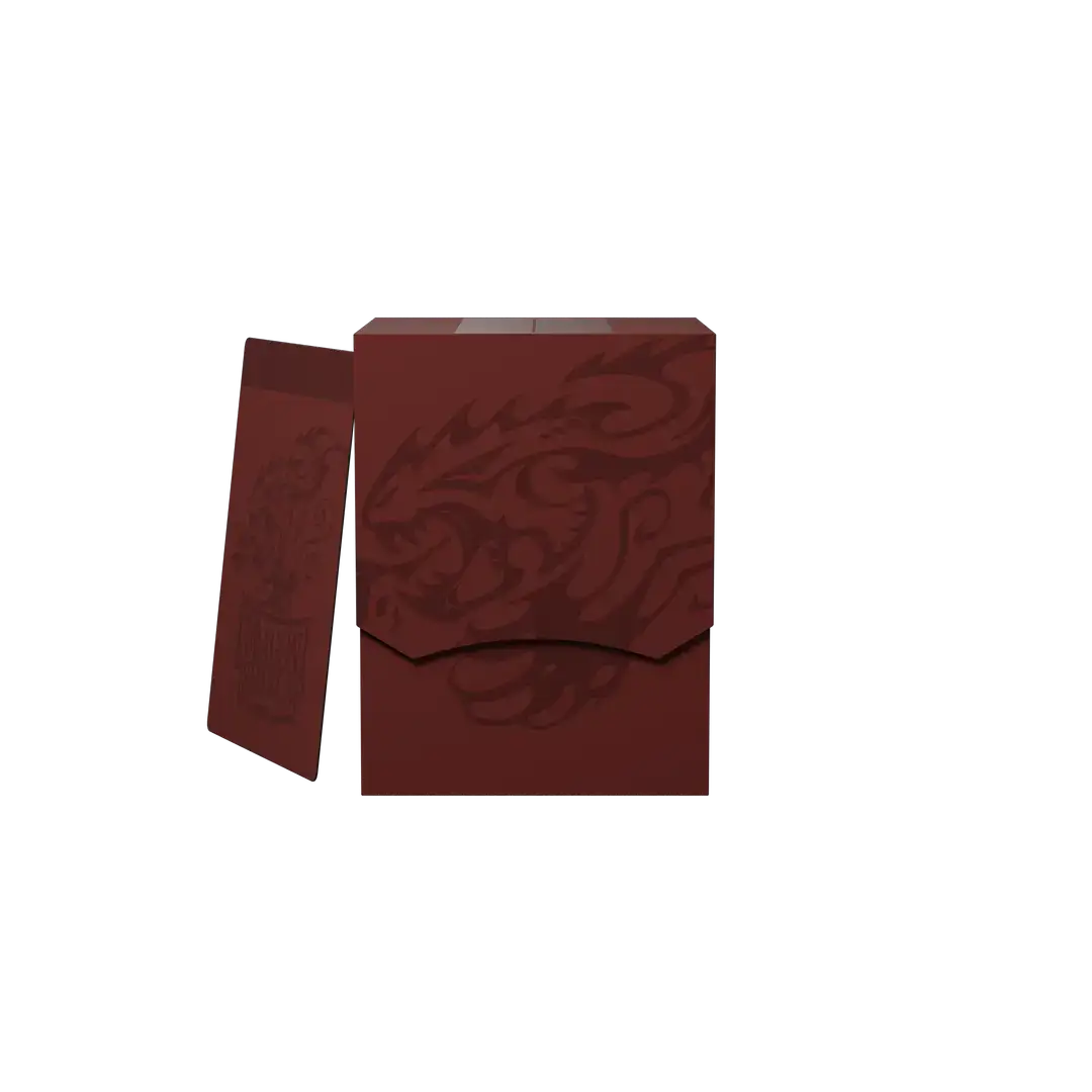 Blood Red Dragon Shield deck shell from THE MIGHTY HOBBY SHOP, protective card sleeve for trading card game decks.