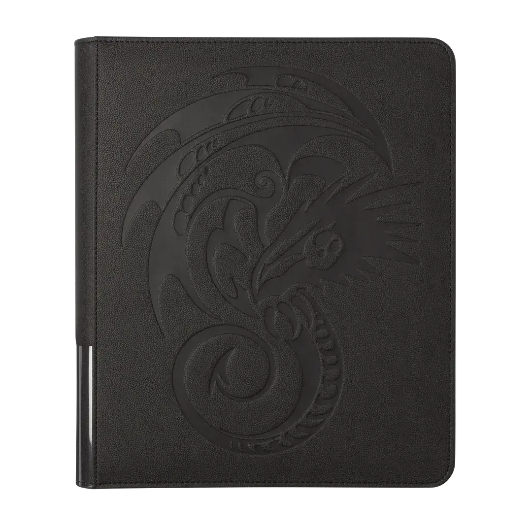Iron Grey Card Codex Zipster Binder by THE MIGHTY HOBBY SHOP, regular size, featuring a zippered closure and durable design.