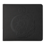 Large Iron Grey Card Codex Zipster Binder by THE MIGHTY HOBBY SHOP with a zipper closure and sturdy design for organizing cards.