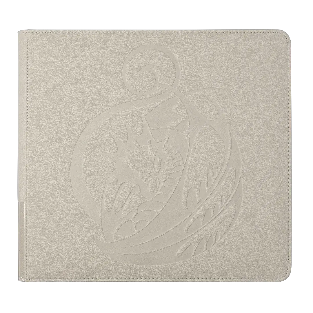 Ashen white Card Codex Zipster XL binder from THE MIGHTY HOBBY SHOP with zip closure and durable design.