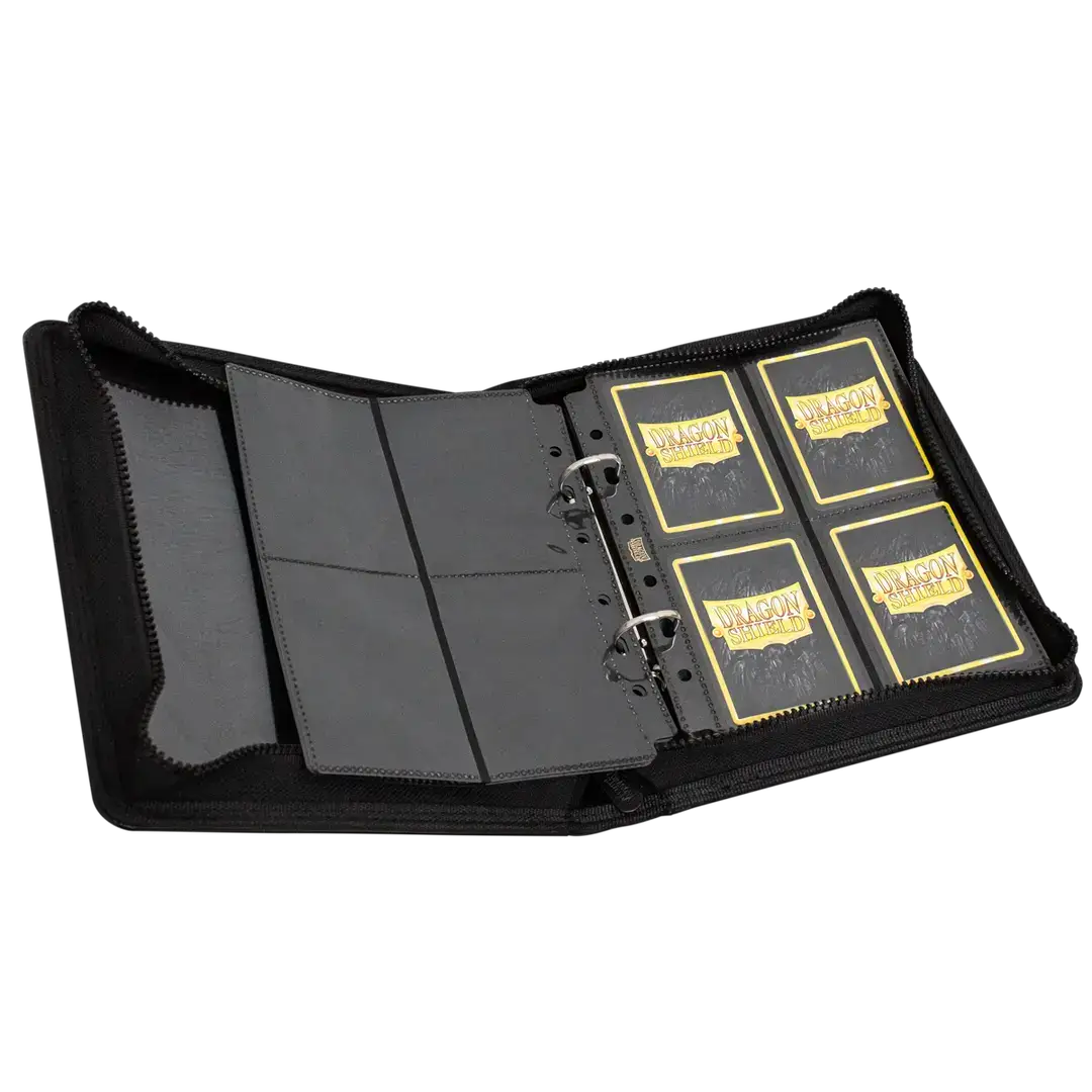 Small black Card Codex Zipster binder from THE MIGHTY HOBBY SHOP with a zippered closure and compact design.