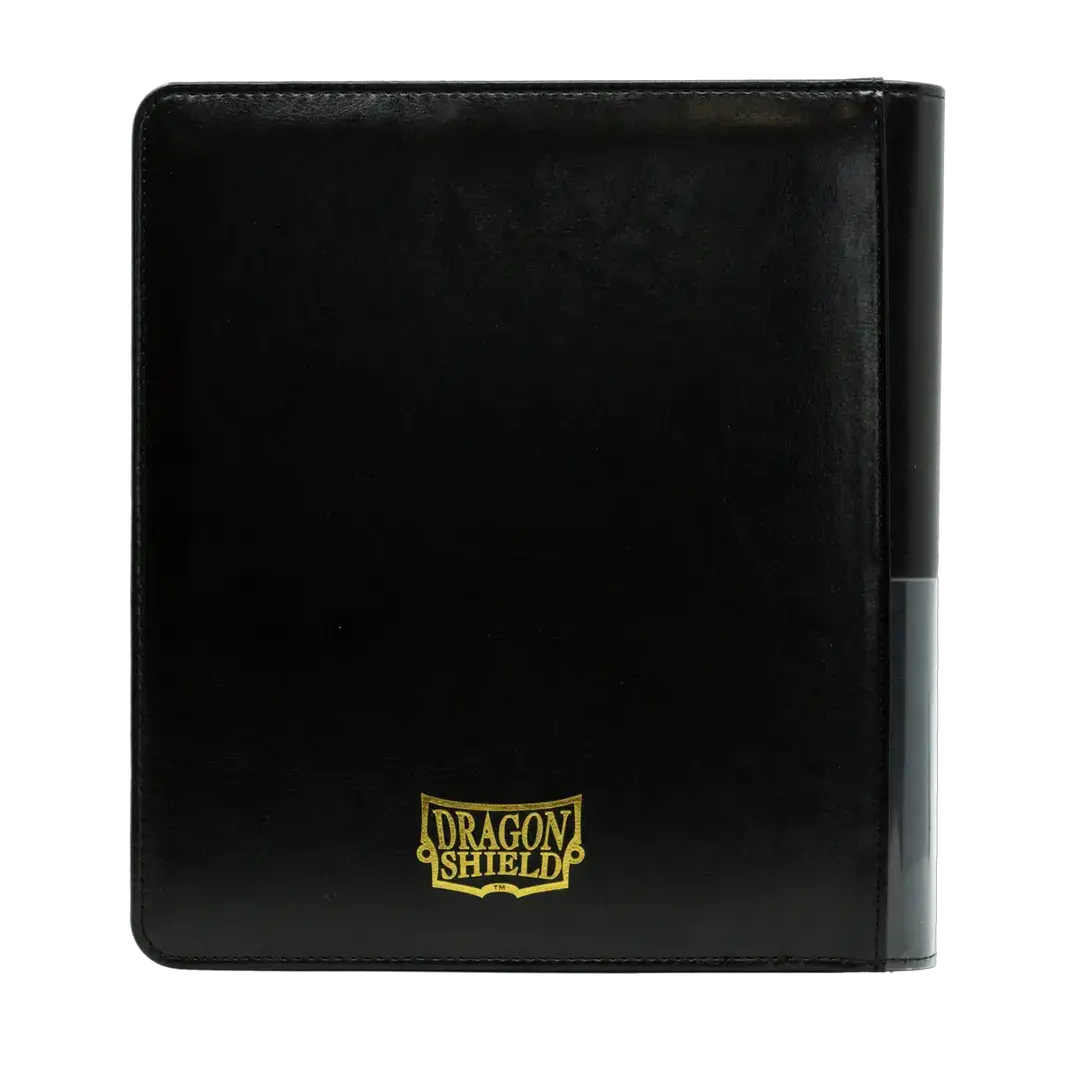 Small black Card Codex Zipster binder by THE MIGHTY HOBBY SHOP with zipper closure and compact design.