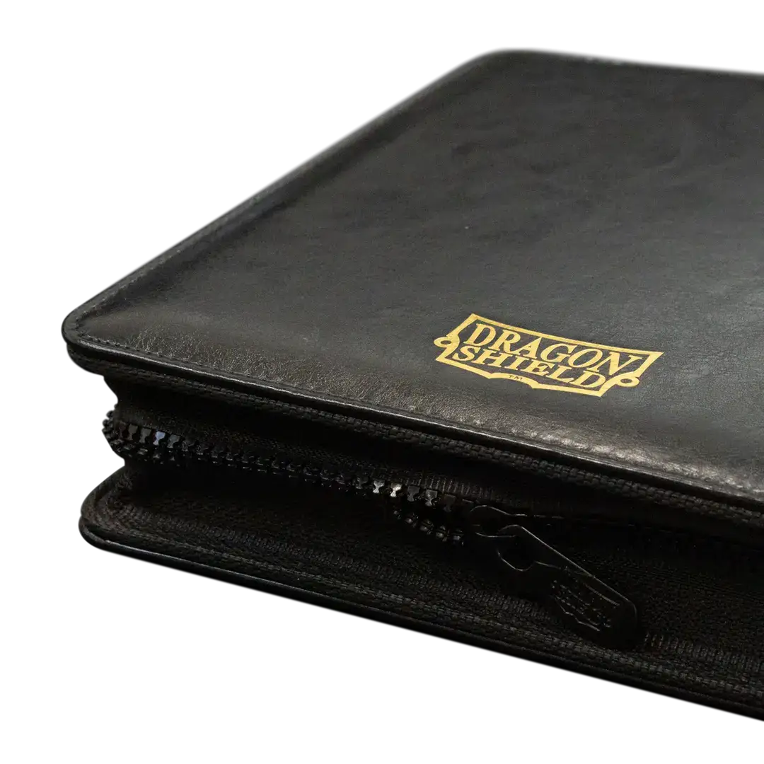 Small black Card Codex Zipster binder from THE MIGHTY HOBBY SHOP with zipper closure and compact design.