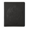 Iron grey Card Codex Portfolio 360 by THE MIGHTY HOBBY SHOP, open with card slots and protective cover for trading cards.