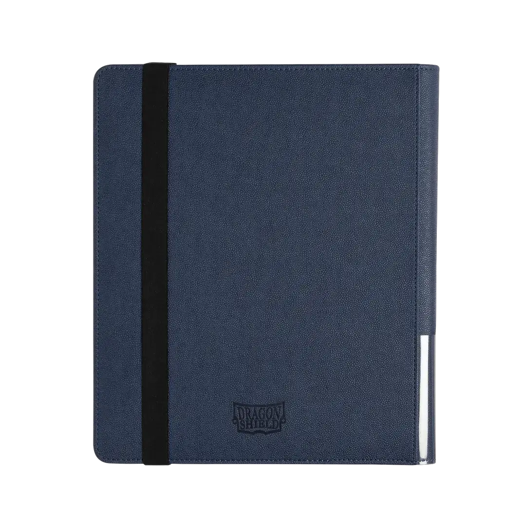 Midnight blue Card Codex Portfolio 360 by THE MIGHTY HOBBY SHOP, featuring a sleek, compact design with card slots and a protective exterior.