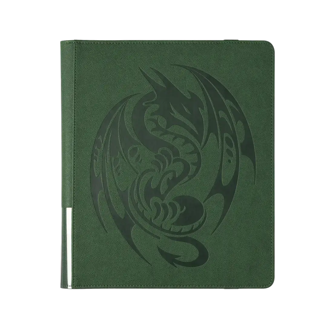 Forest green Card Codex Portfolio 360 by THE MIGHTY HOBBY SHOP, featuring a compact, protective card storage case.